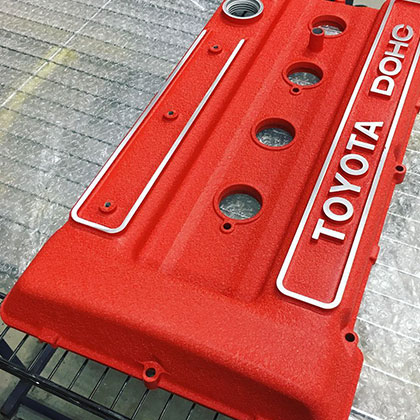 結晶塗装【チヂミ塗装】ヘッドカバー