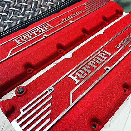 結晶塗装【チヂミ塗装】ヘッドカバー